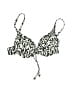 Pieces Print Ivory Black Swimsuit Top Size M - photo 1