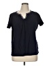Talbots 100% Cotton Blue Short Sleeve Blouse Size 1X - photo 1