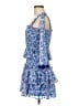 TCEC 100% Polyester Floral Blue Cocktail Dress Size M - photo 5