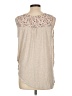 West Kei 100% Polyester Tan Sleeveless Blouse Size L - photo 2