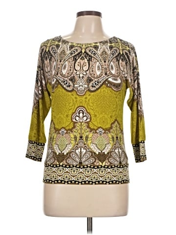 JM Collection 3/4 Sleeve Top (view 1)