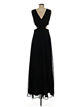 chinese dress ladies Rent Asos Design Strappy Sequin Maxi Dress With Faux Feather Hem Detail In  Black main image 1
