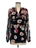 CAbi 100% Polyester Floral Black Long Sleeve Blouse Size S - photo 1
