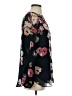CAbi 100% Polyester Floral Black Long Sleeve Blouse Size S - photo 4