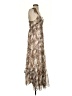 Express 100% Polyester Animal Print Brown Casual Dress Size S - photo 4