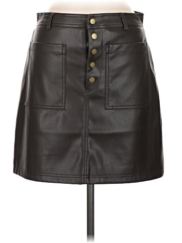 Evereve Faux Leather Skirt (view 1)
