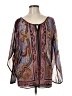 Single Brown Black 3/4 Sleeve Blouse Size M - photo 1