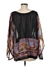 Single Brown Black 3/4 Sleeve Blouse Size M - photo 2