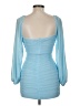 THATSSOFETCH 100% Polyester Blue Cocktail Dress Size 6 - photo 2