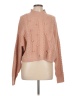 Iz Byer Pink Tan Turtleneck Sweater Size L - photo 1