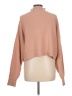 Iz Byer Pink Tan Turtleneck Sweater Size L - photo 2