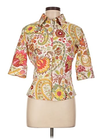 ETRO 3/4 Sleeve Button-Down Shirt (view 1)