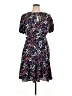 Lewit 100% Silk Floral Blue Casual Dress Size 14 - photo 1