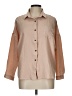 Ekouaer Color Block Tan 3/4 Sleeve Blouse Size L - photo 1