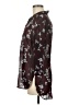 Attention 100% Polyester Floral Burgundy 3/4 Sleeve Blouse Size M - photo 5