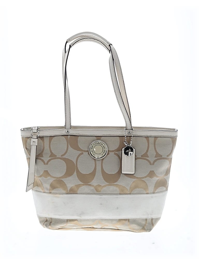 Pre-owned Coach Factory Tote Bag In Brown