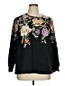 Chico's Floral Black Pullover Sweater Size XL (3) - photo 1