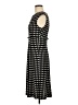 Connected Apparel Polka Dots Black Casual Dress Size 6 - photo 5