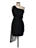 I.N. San Francisco Solid Black Cocktail Dress Size 7 - photo 1