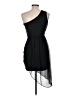 I.N. San Francisco Solid Black Cocktail Dress Size 7 - photo 2