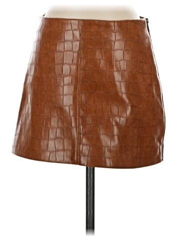 Divided by H&M Faux Leather Skirt (view 1)