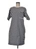 Tory Burch Stripes Black Brown Casual Dress Size M (estimated) - photo 1