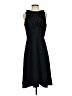Ann Taylor 100% Polyester Solid Black Cocktail Dress Size 4 - photo 1
