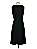 Ann Taylor 100% Polyester Solid Black Cocktail Dress Size 4 - photo 2