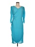 Vilagallo 100% Polyester Teal Blue Cocktail Dress Size EU (FR) 40 / US 8 - photo 1