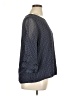 Valerie Stevens 100% Polyester Polka Dots Blue 3/4 Sleeve Blouse Size XL - photo 4