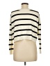 Shein 100% Acrylic Stripes Ivory Turtleneck Sweater Size XS - photo 2