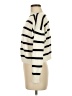 Shein 100% Acrylic Stripes Ivory Turtleneck Sweater Size XS - photo 5