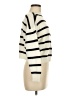 Shein 100% Acrylic Stripes Ivory Turtleneck Sweater Size XS - photo 4