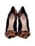 Schutz Animal Print Brown Tan Heels Size 6 - photo 2