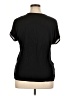 Simply Styled 100% Polyester Black Short Sleeve Blouse Size XL - photo 2