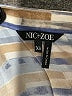 Nic + Zoe Stripes Blue 3/4 Sleeve Blouse Size XS - photo 7