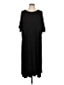 North End Solid Black Casual Dress Size L - photo 1