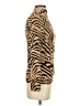 BLANK Animal Print Gold Long Sleeve Top Size S - photo 4