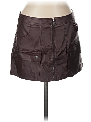 Vanilla Star Faux Leather Skirt (view 1)