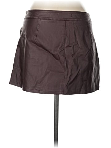 Vanilla Star Faux Leather Skirt (view 2)