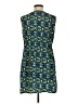 Feathers 100% Polyester Graphic Blue Cocktail Dress Size M - photo 2