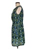 Feathers 100% Polyester Graphic Blue Cocktail Dress Size M - photo 5