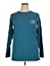 Ivory Ella 100% Cotton Teal Long Sleeve Top Size XL - photo 1