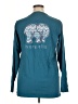 Ivory Ella 100% Cotton Teal Long Sleeve Top Size XL - photo 2
