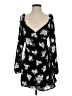 Mi ami 100% Polyester Floral Black Cocktail Dress Size S - photo 1