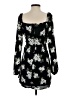 Mi ami 100% Polyester Floral Black Cocktail Dress Size S - photo 2