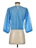 Zara Blue 3/4 Sleeve Blouse Size S - photo 2