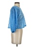 Zara Blue 3/4 Sleeve Blouse Size S - photo 4