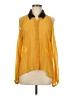 Gianni Bini 100% Polyester Color Block Yellow Long Sleeve Blouse Size M - photo 1