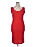 Ambiance Solid Red Cocktail Dress Size 1X - photo 1
